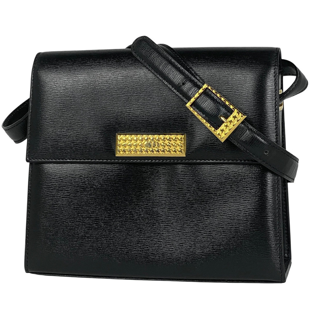Christian Dior Crossbody Bag leather black